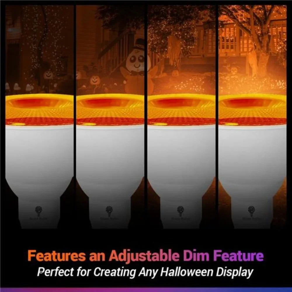 Bulbs 2 Pack LED Par38 Flood Orange Light Bulb-10W (90Watt Equivalent) -Dimmable